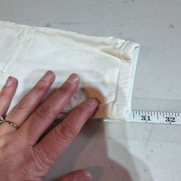 Citizens of Humanity Womens Low Rise Moto Utility Skinny Jeans Off White Size 25 - Picture 6 of 10